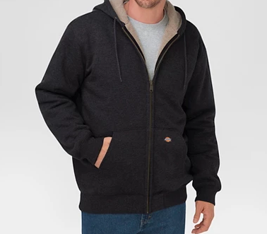 This lined fleece hoodie is perfect for layering under your winter coat